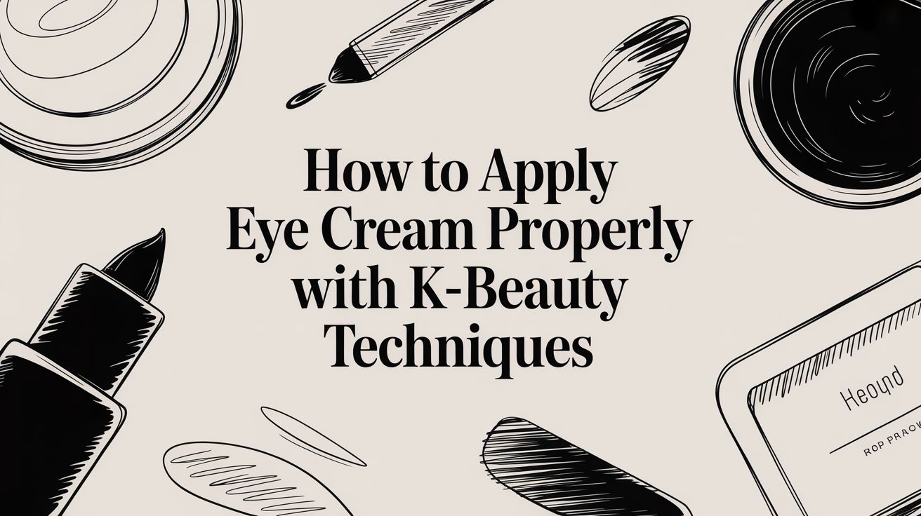 How to Apply Eye Cream Properly with K-Beauty Techniques