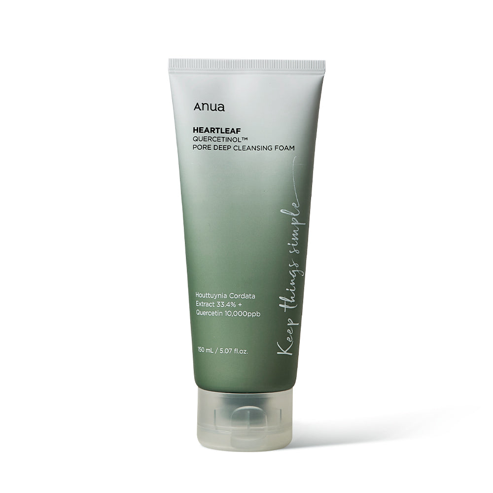 Anua HEARTLEAF QUERCETINOL PORE DEEP CLEANSING FOAM 150ml (Cleansers)