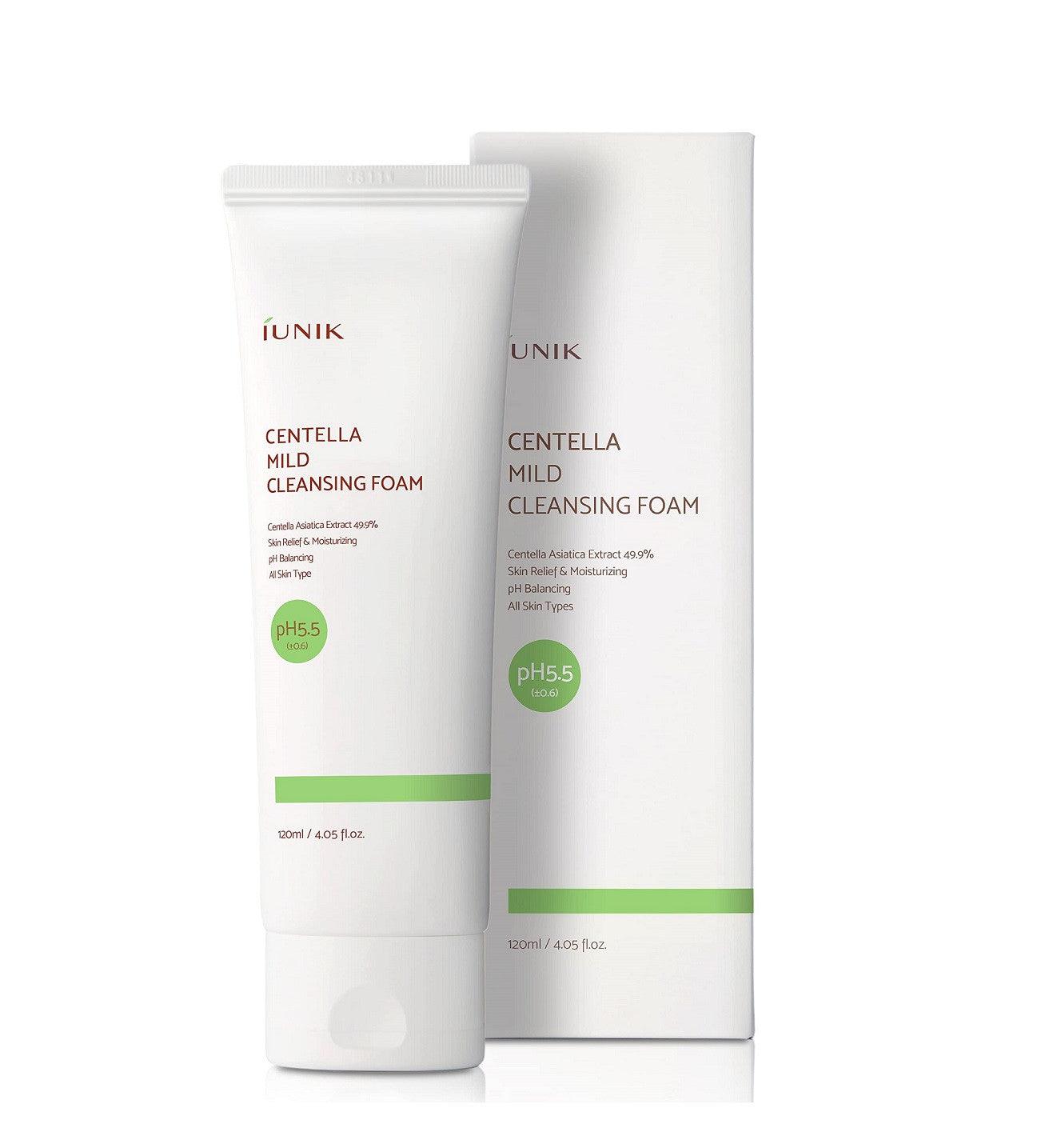 iUNIK Centella Mild Cleansing Foam 120ml (Cleansers)