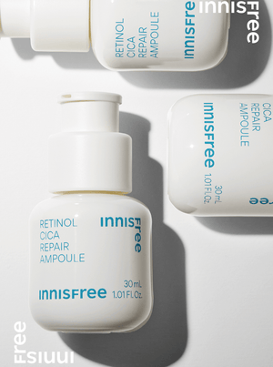 innisfree Retinol Cica Repair Ampoule packaging and details