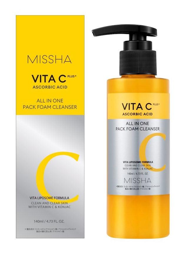 MISSHA Vita C Plus All In One Pack Foam Cleanser 200ml (Cleansing Foam)