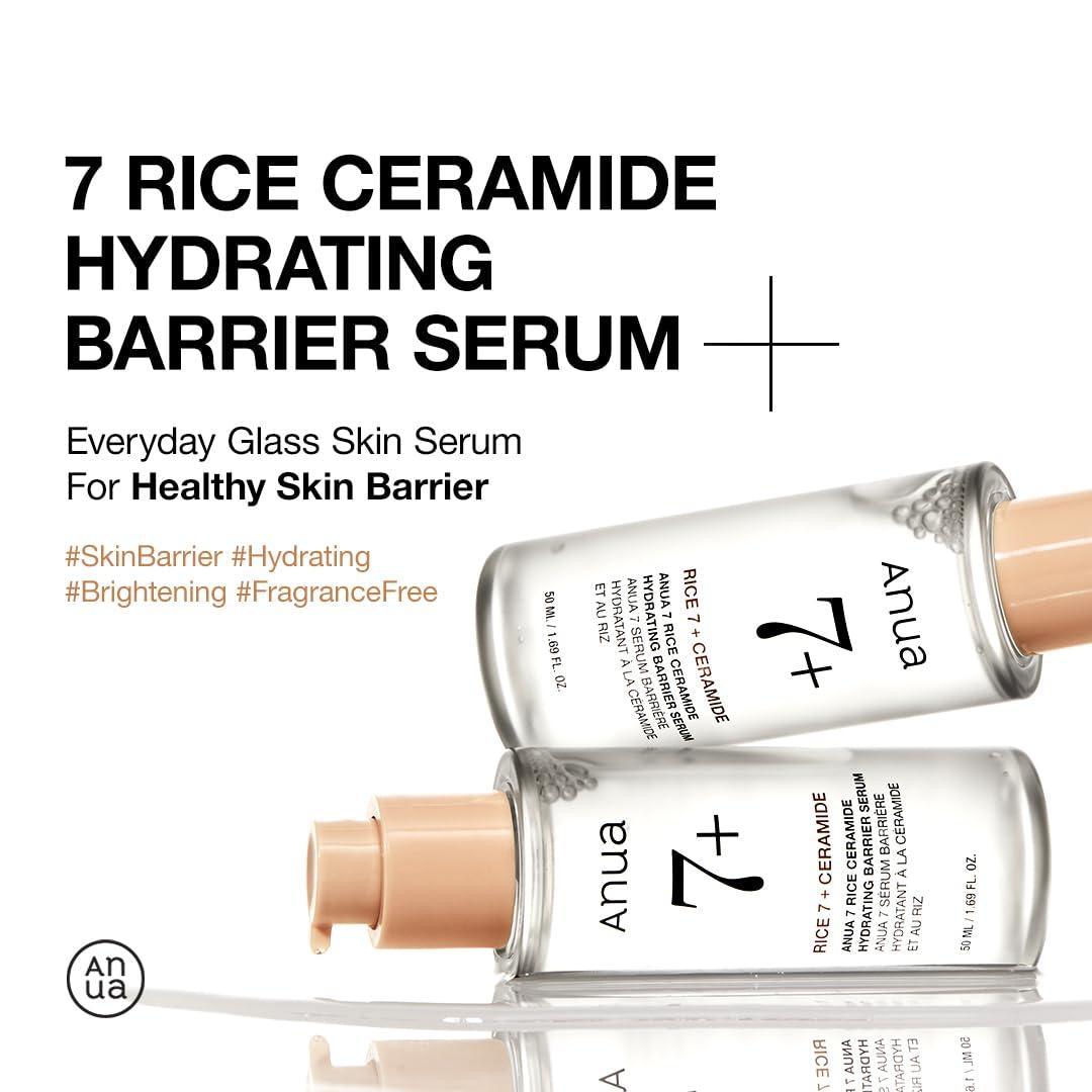 Anua RICE CERAMIDE 7 HYDRATING BARRIER SERUM complete set