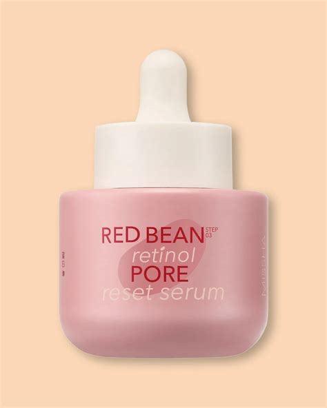 MISSHA Red Bean Retinol Pore Reset Serum packaging and details