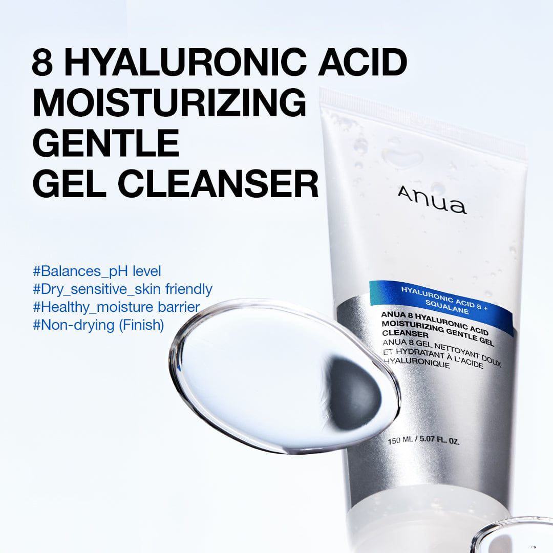 Anua 8 Hyaluronic Acid Moisturizing Gentle Gel Cleanser 150ml