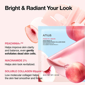 Anua Peach 70 Niacin Serum Mask Sheet 25g X 10ea, image 3
