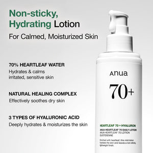 Anua HEARTLEAF 70% DAILY RELIEF LOTION 200ml, image 3