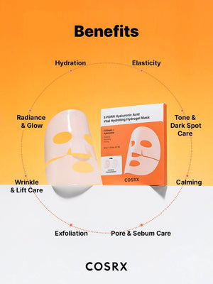 COSRX 5 PDRN Hyaluronic Acid Vital Hydrating Hydrogel Mask 34g X 3ea, image 4