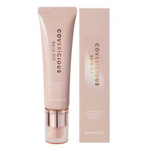 BANILA CO Covericious Skin Fit Tinted Moisturizer SPF40 PA++ packaging and details