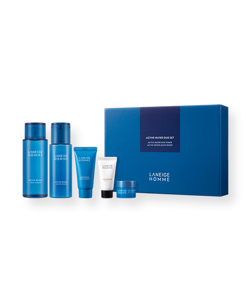 LANEIGE HOMME Active Water Duo Set (Skincare for Men)