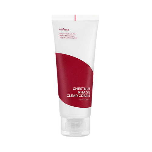 Isntree Chestnut PHA 5% Clear Cream packaging and details