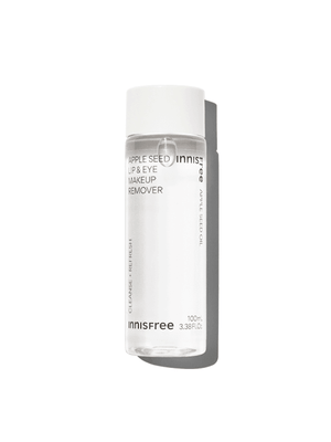 innisfree Apple Seed Lip & Eye Makeup Remover packaging and details