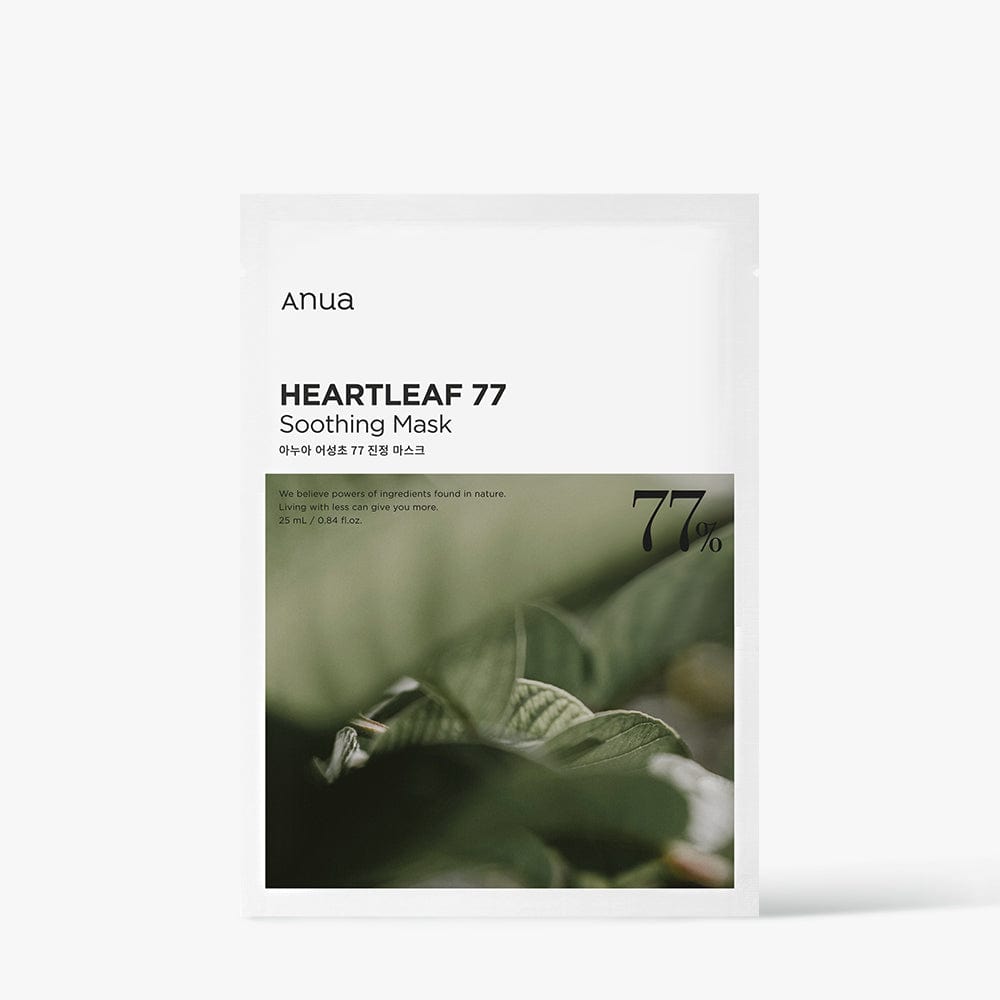 Anua HEARTLEAF 77% SOOTHING SHEET MASK 25ml X 10ea (Facial Mask)