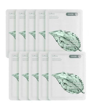 Isntree Mugwort Calming Gauze Mask 23g X packaging and details