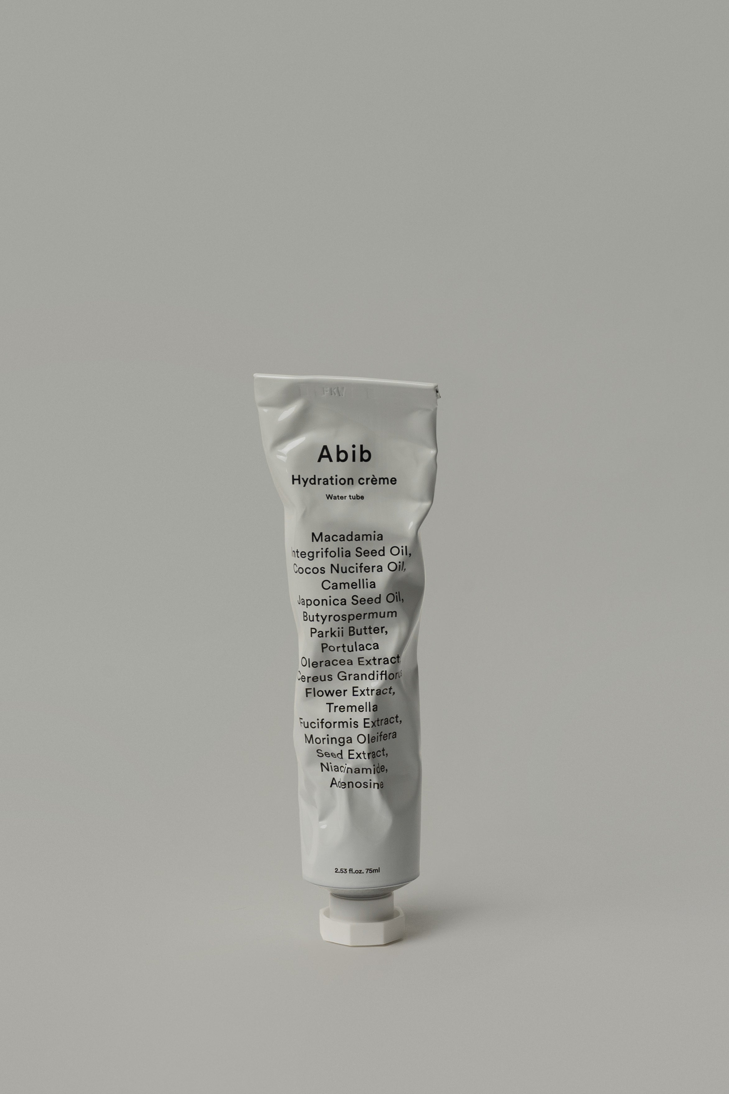 Abib Hydration créme Water tube packaging and details