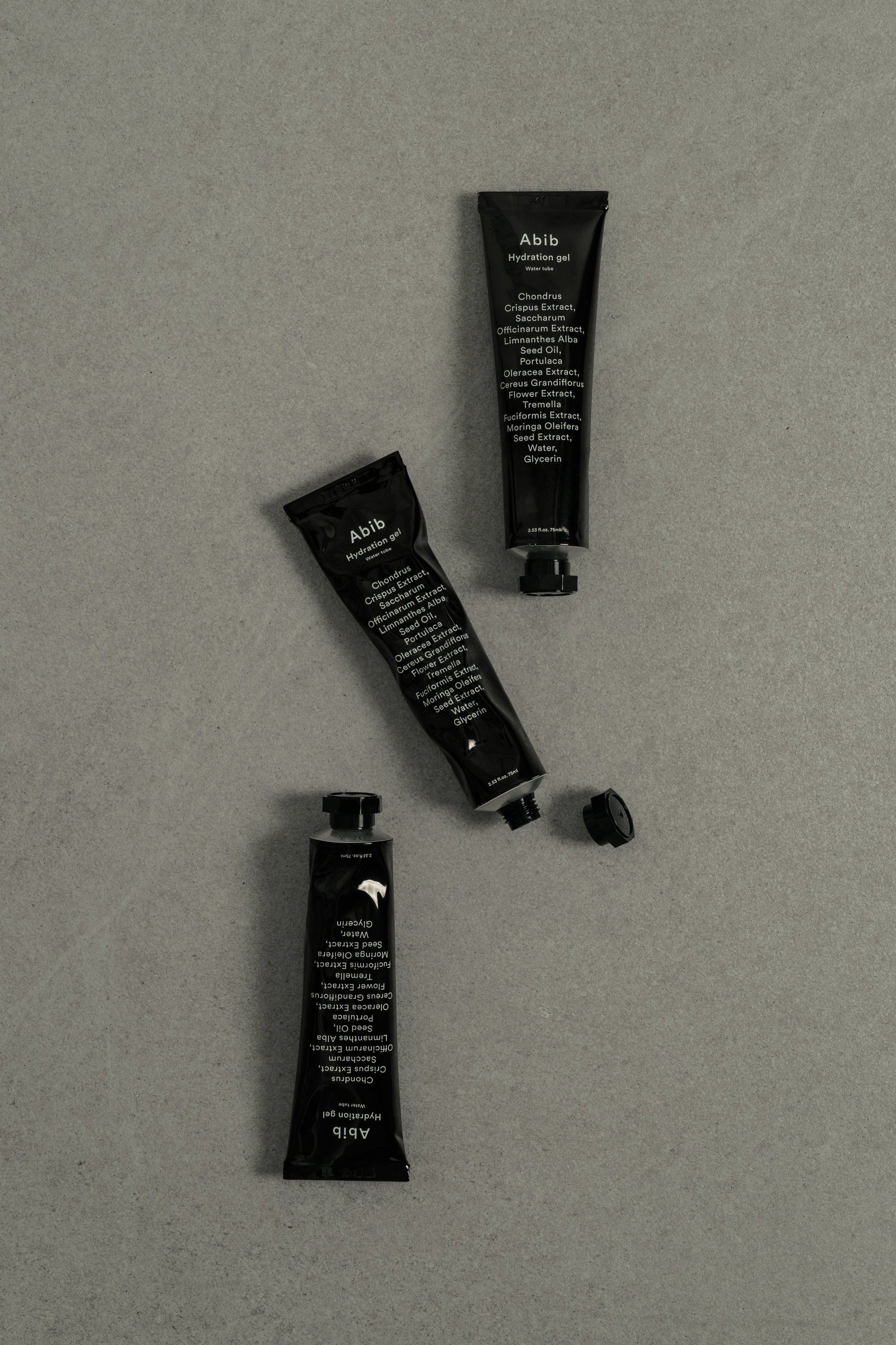 Abib Hydration gel water tube packaging and details