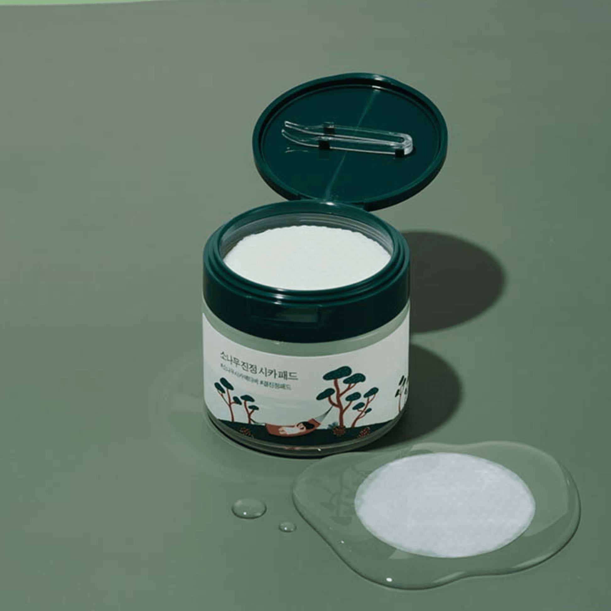 Round Lab Pine Calming Cica Pad 50pcs - Korean Calming Pad