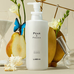 LABO-H Scalp Strengthening Shampoo Hair Loss Care Pear&Freesia packaging and details