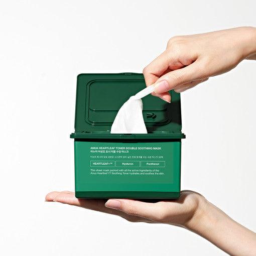 Anua Heartleaf Toner Double Soothing Mask 30 Sheets(330ml) (Facial Mask)