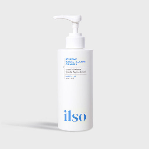 ilso Sensitive Bubble Relaxing Cleanser packaging and details