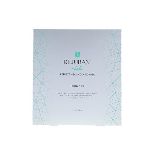 REJURAN Healer Perfect Healing V Tighter 20g X packaging and details