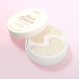 PETITFEE Aura Quartz Eye Mask Pure Opal 80g (40 Patches) packaging and details