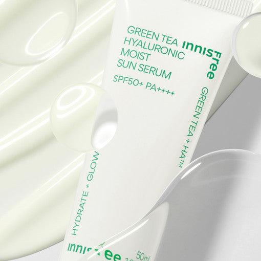 innisfree Green Tea Hyaluronic Moist Sun Serum 50ml SPF50+ PA++++ (SUNSCREENS)