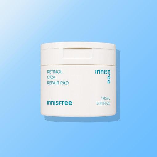 innisfree Retinol Cica Repair Pad 170ml (60 Pads) packaging and details