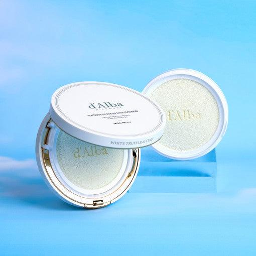 d'Alba Waterful Fresh Sun Cushion 25g+25g(refill) SPF50+/PA++++ packaging and details