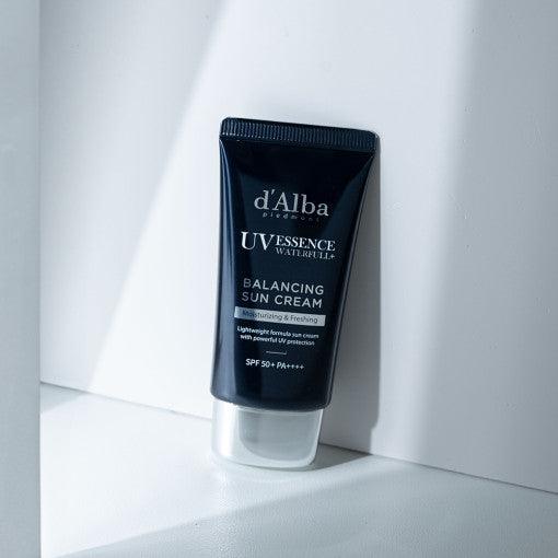 d'Alba Waterfull Balancing Sun Cream 50ml SPF50+PA++++ close-up view