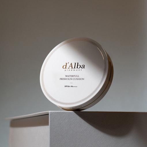 d'Alba Waterfull Fresh Sun Cushion 15g SPF50+/PA++++ packaging and details