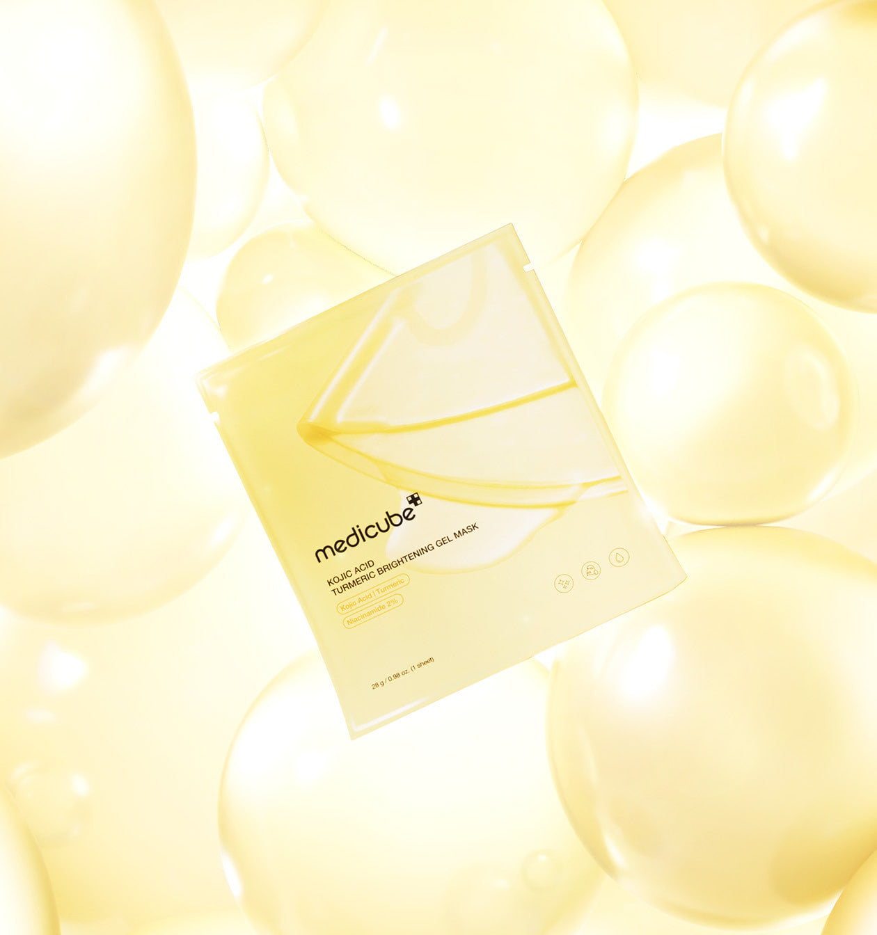 medicube Kojic Acid Turmeric Brightening Gel Mask 28g*4ea - Korean Skincare | Mirai Skin