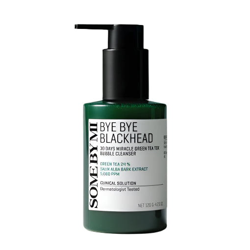 SOME BY MI Bye Blackhead 30 Days Miracle Green Tea Tox Bubble Cleanser 120g 120 g