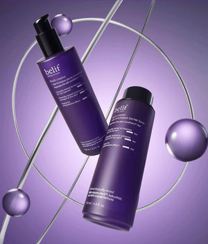 belif Youth Creator Age Knockdown Barrier Toner packaging and details