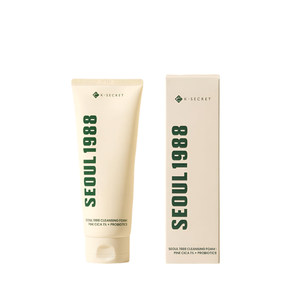 K-SECRET SEOUL 1988 Cleansing Foam : Pine Cica 1% + Probiotics 150ml