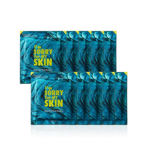 I'm Sorry For My Skin [I'm Skin] Green Mud Mask - Soothing 18g*10ea (Facial Mask) 18 g