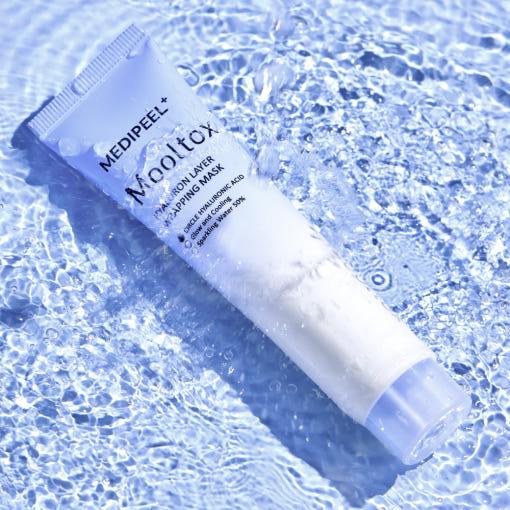 MEDIPEEL Hyaluronic Acid Layer Mooltox Wrapping Mask packaging and details