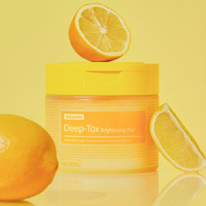 MEDIPEEL Vegan Vitamin Deep-Tox Brightening Pad 70pcs/270ml packaging and details