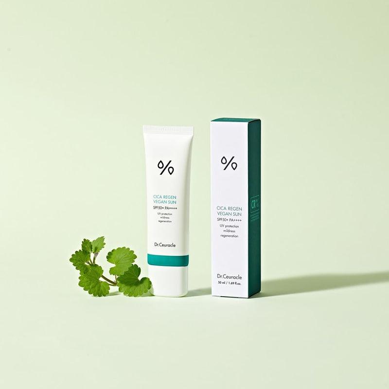 Dr.Ceuracle Cica Regen Vegan Sun SPF50+ PA++++ 50ml (Sun Cream)