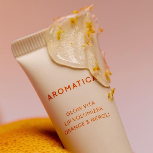 AROMATICA Glow Vita Lip Volumizer – Orange & Neroli (10g) (LIP BALM) 10 g