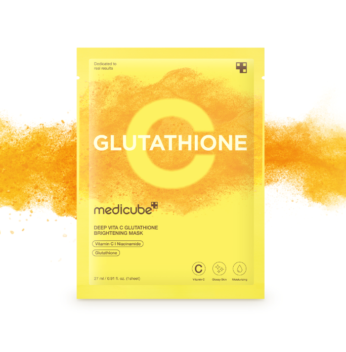 medicube Deep Vita C Glutathione Brightening Mask 27 X 5ea