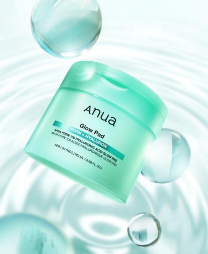 Anua PDRN 100 Hyaluronic Acid Glow Pad 60P/180ml (Toner Pad)