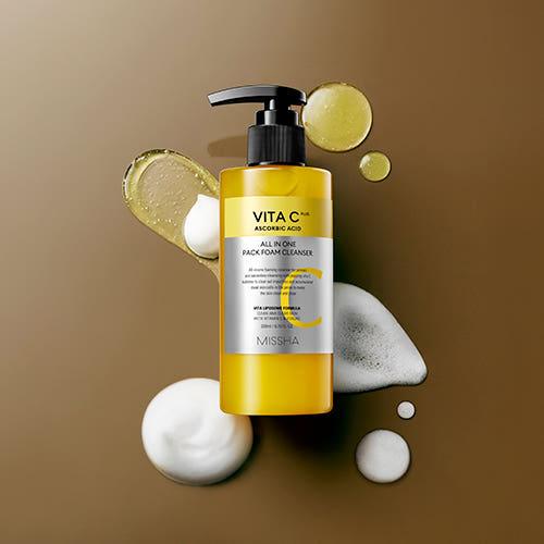 MISSHA Vita C Plus All In One Pack Foam Cleanser 200ml (Cleansing Foam)