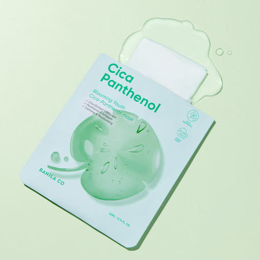 BANILA CO Blooming Youth Cica Panthenol Mask 22ml X 10ea (Facial Mask)