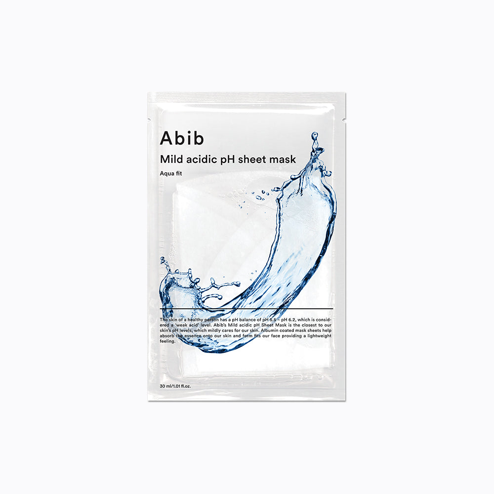 Abib Mild Acidic pH Sheet Mask Aqua Fit 30ml X 10ea (Facial Mask)