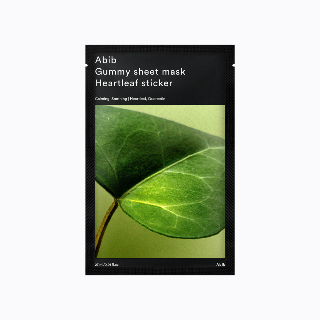 Abib Gummy Sheet Mask Heartleaf Sticker 27ml X 10ea (Facial Mask)
