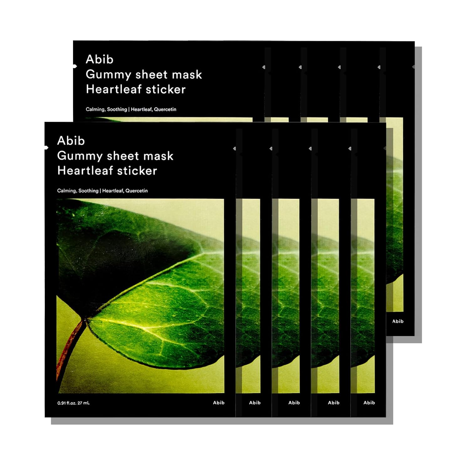 Abib Gummy Sheet Mask Heartleaf Sticker 27ml X 10ea (Facial Mask)