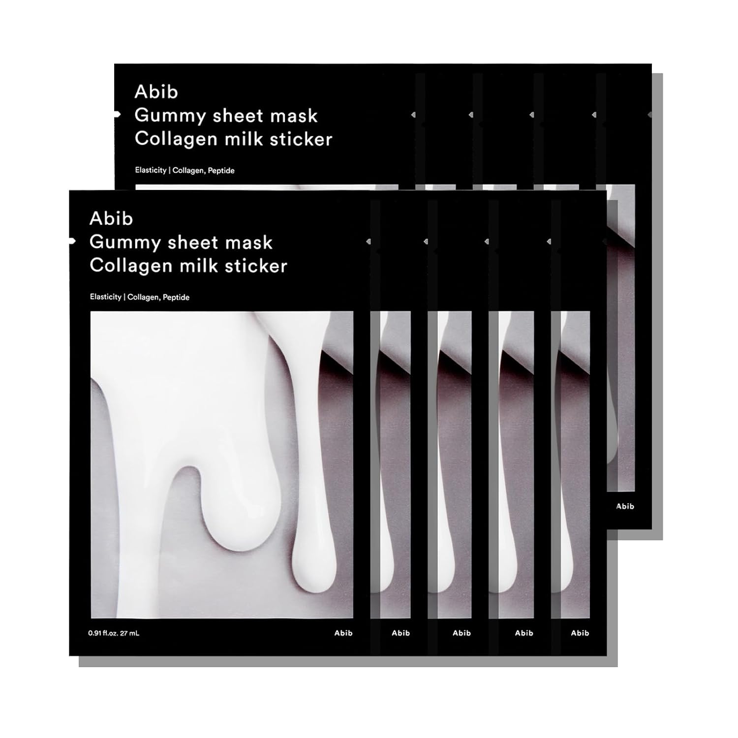 Abib Gummy Sheet Mask Collagen Milk Sticker 27ml X 10ea (Facial Mask)