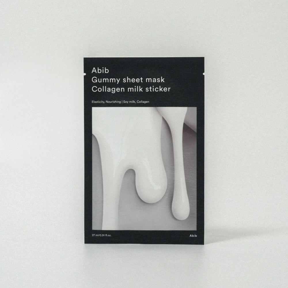Abib Gummy Sheet Mask Collagen Milk Sticker 27ml X 10ea (Facial Mask)