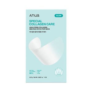 Anua PDRN Collagen Melting Patch For Neck 0.05g X packaging and details