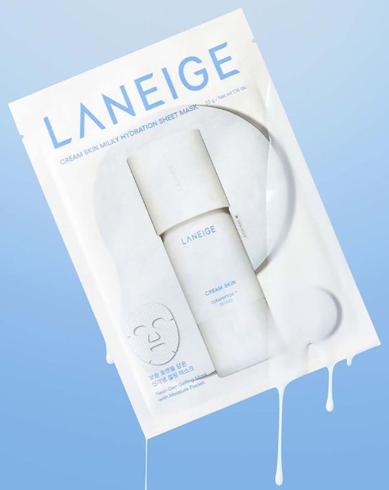 LANEIGE Cream Skin Milky Hydration Sheet Mask 33g X product texture